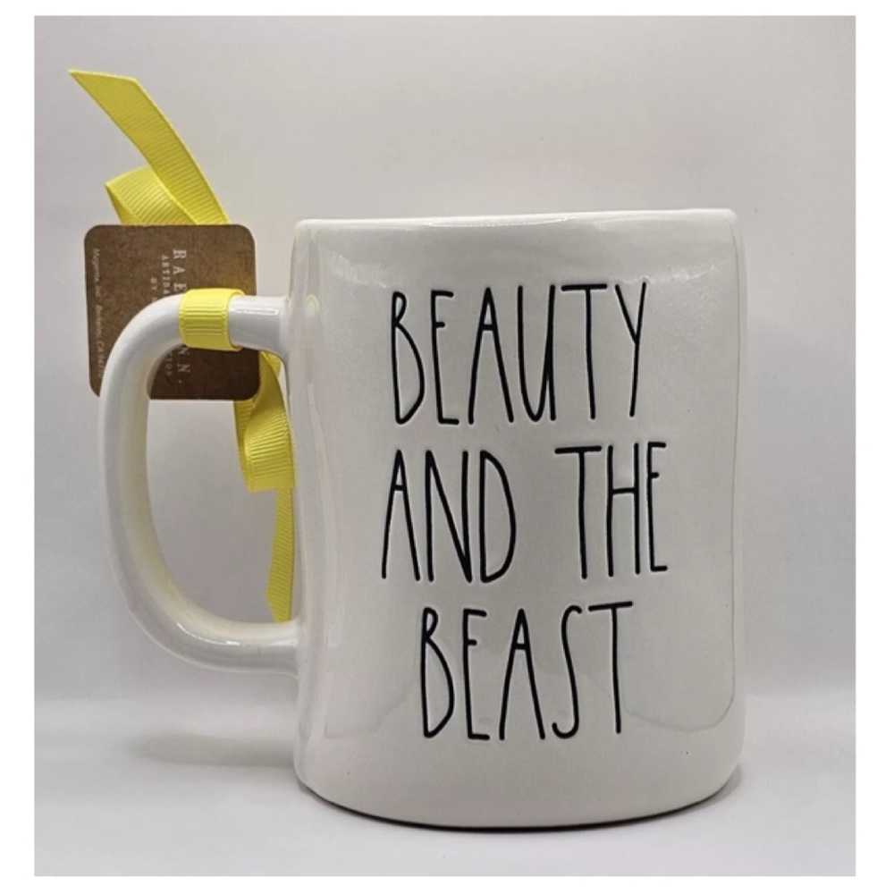 NEW Rae Dunn Disney Beauty and The Beast Mug Belle Double Sided - Picture 2 of 6